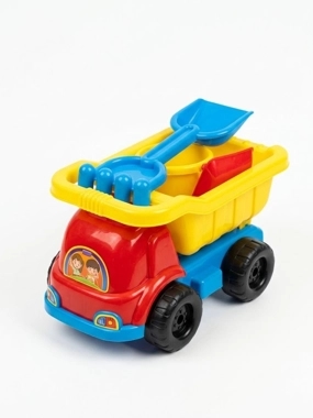 Kids Beach Toy Dump Truck with Sand Tools