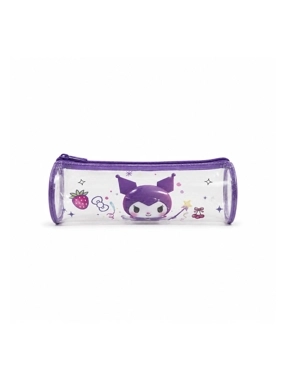 Kuromi Transparent Cylindrical Pencil Case