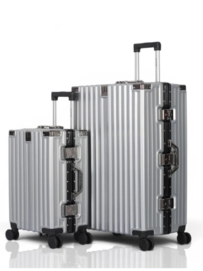Premium AVIATOR Luggage Set – Two Suitcases (28" + 20") – Polycarbonate with Aluminum Frame