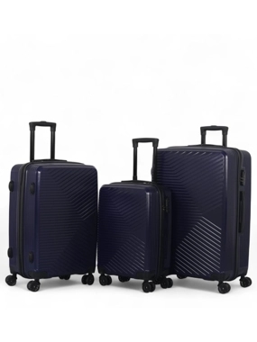 Aviator 3-Piece Hardside Luggage Set Made of High-Quality ABS - Large 28-Inch - Medium 24-Inch - Small 20-Inch