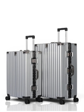 Premium AVIATOR Luggage Set – Two Suitcases (28" + 24") – Polycarbonate with Aluminum Frame
