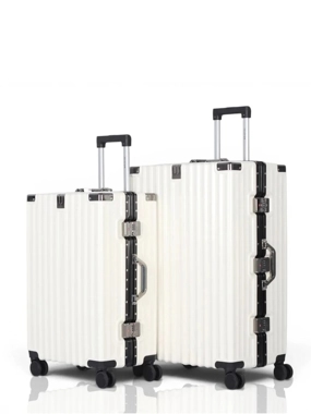 Premium AVIATOR Luggage Set – Two Suitcases (28" + 24") – Polycarbonate with Aluminum Frame
