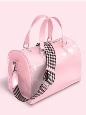 Bande a part Leather Cabin Handbag Medium Light Pink