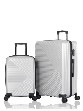 Two hard-shell suitcases | AVIATOR brand | Made of high-quality ABS - 28" x 20" - Lightweight