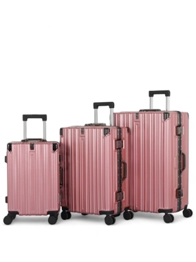 Luxury Stadium Luggage Set: Unmatched Durability and Style - 3-Piece Set - Double Wheels and Double Cigarette-Proof Locks