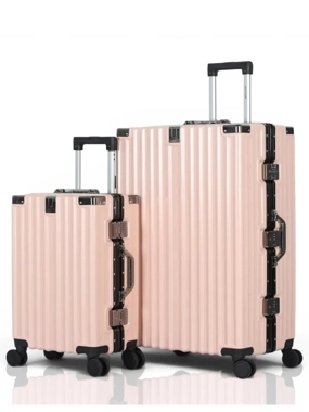 Premium AVIATOR Luggage Set – Two Suitcases (28" + 20") – Polycarbonate with Aluminum Frame