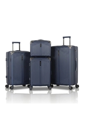 4-Piece Luggage Set, Available in Multiple Colors, Made from Durable ABS Material.