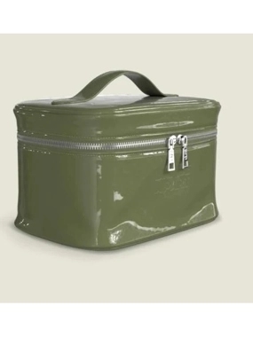 Handbag and personal items from | Bande a part | Made of high-quality leather - Water-resistant - Small size Military Kaki