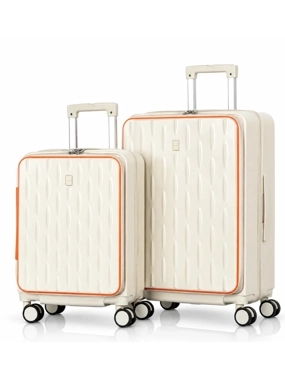 AVIATOR 2-Piece Luggage Set – 24 and 20 Inch – with Front Opening and Additional Expansion Zipper