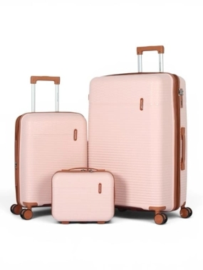 Aviator 3-Piece Shatter-Resistant Luggage Set (Sizes: 28, 20, and 12 inches) – Available in Various Colors