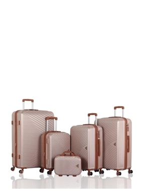 Bridal trousseau travel bag set - 5 pieces including - with silent double wheels - AVIATOR brand