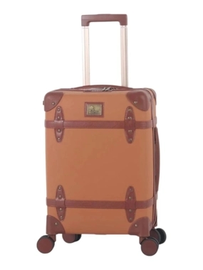 Luxury classic travel bag (20 inches) - shatterproof, made of polypropylene covered with high-quality leather