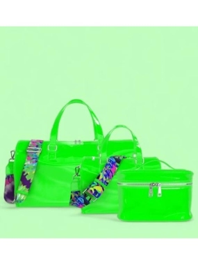 Handbag Set - Package from - BANDE A PART - Elegance and versatility in one set - Multiple sizes - Color: Flashy Green