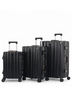 Luxury Stadium Luggage Set: Unmatched Durability and Style - 3-Piece Set - Double Wheels and Double Cigarette-Proof Locks
