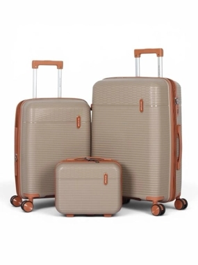 Aviator 3-Piece Shatter-Resistant Luggage Set (Sizes: 24, 20, and 12 inches) – Available in Various Colors