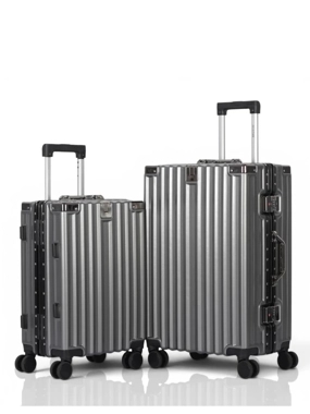 Premium AVIATOR Luggage Set – Two Suitcases (24" + 20") – Polycarbonate with Aluminum Frame