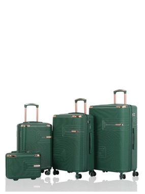 Bridal trousseau travel bag set - 4 pieces including 2 handbags - with double wheels and a secure combination lock - Brand: AVIATOR