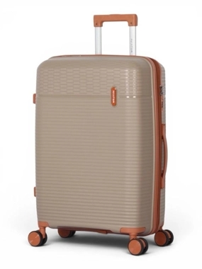 Aviator shatter-resistant travel suitcase – 24-inch, made of polypropylene,