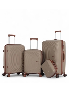 AVIATOR 4-Piece Luggage Set – Durable Polypropylene – Break-Resistant