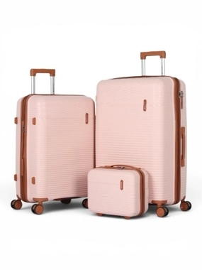 Aviator 3-Piece Shatter-Resistant Luggage Set (Sizes: 28, 24, and 12 inches) – Available in Various Colors