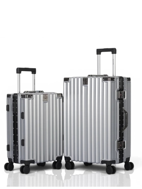 Premium AVIATOR Luggage Set – Two Suitcases (24" + 20") – Polycarbonate with Aluminum Frame