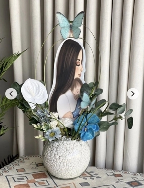 Artificial Baby Rose Vase 2