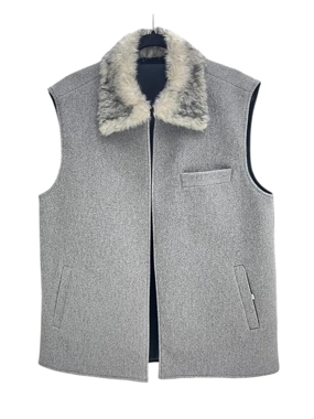 Wool and Fur Vest