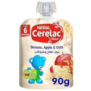 CERELAC PUREE BAN+APP+OAT 90