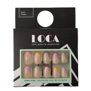Loca Nails T2 Oval Shape Press-On Nails - Professional Finish 10-Piece Set