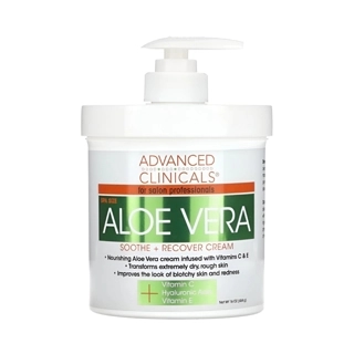 Advanced Clinicals Moisturizing Cream with Aloe Vera Extract – 454g