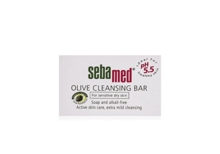 Sebamed Olive Face and Body Cleansing Bar – Soap-Free Moisturizing 150g