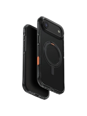 UNIQ Swivix Shockproof Protective Case with Rotating MagSafe Metal Grip - Clear Black for iPhone 17 Air