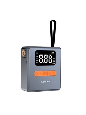 LENYES Smart Tire Inflator with Flashlight - LCI206 Edition - Gray