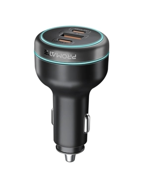 PROMATE PowerDrive-230 3-Port Car Charger - Black