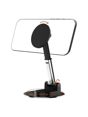 PORODO MagSafe 360 Degree Magnetic Desktop Phone Stand - Black