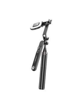 LENYES Selfie Stick with Light and Remote - LPH103 Edition - Black