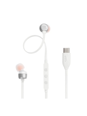 JBL TUNE 310C Wired Earphones with Type-C Input - White