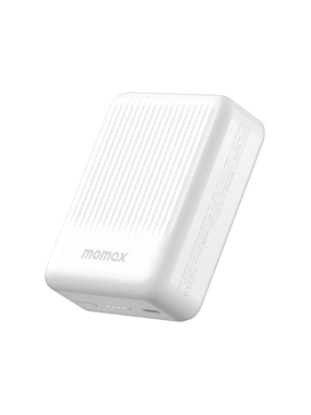MOMAX Q.Mag Minimal 2 10,000 mAh Portable Battery - White