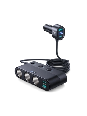 JOYROOM 7.1 Smart Car Charger, 139W, Model JR-CCL01 - Black