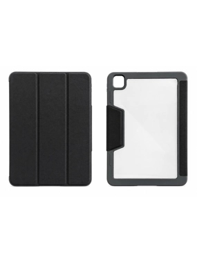 Protective case for iPad, transparent back cover with stand, shockproof - iPad Pro 11 - 2020 - 2022, black
