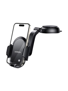 UGREEN LP405 2.1 Dashboard or Windshield Phone Holder - Black