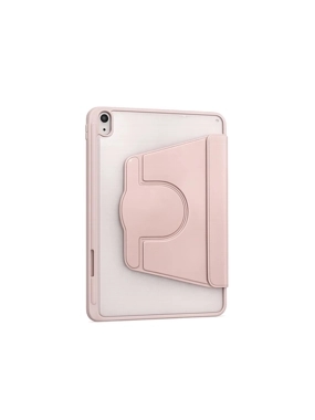 Protective case for iPad, transparent back with 360-degree stand - iPad Air 11-inch 4-5 2024 2025 Pink