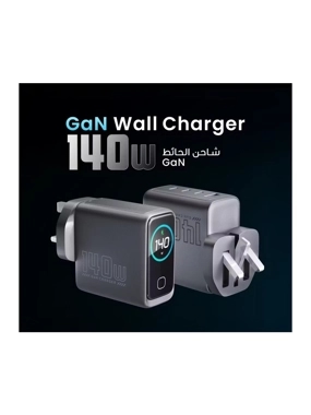 ZOON PLUS 140W 4-Port Charging Wall Plug EXTREME AI Edition - Gray