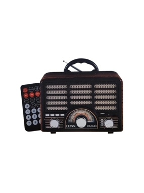 DENX DX2443 Smart Radio and Speaker with Bluetooth - Wooden