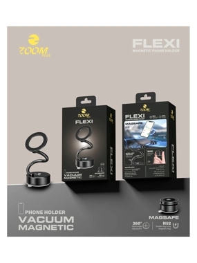 ZOOM PLUS MagSafe 360 Degree Suction Phone Holder - Black