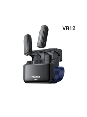 ViPLATINA VR12 Smart Mobile Microphone with Noise Cancellation (2-Pack) - Black