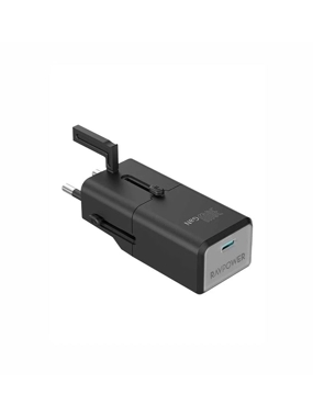 RAVPOWER 30W Nano Travel Wall Plug with GaN Technology - Black