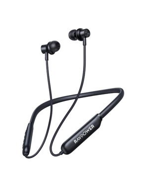 RAVPOWER RB-BH1008 Wireless Neckband Earphones - Black