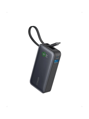 ANKER 10,000mAh 30W Portable Battery with Built-in Type-C Cable - Black