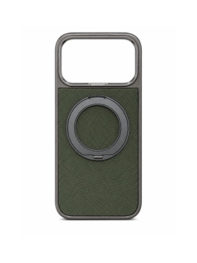NJOYNY MagSafe Fabric Protective Case with 360 Degree Stand, NY-LEA-96 Edition - Olive